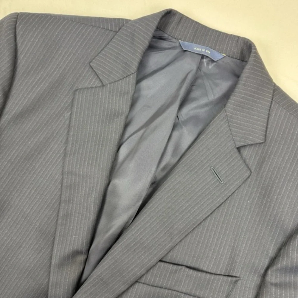 Brooks Brothers‎ Saxxon Blazer 1818 Fitzgerald 41L USA Black/Black Coat Jacket